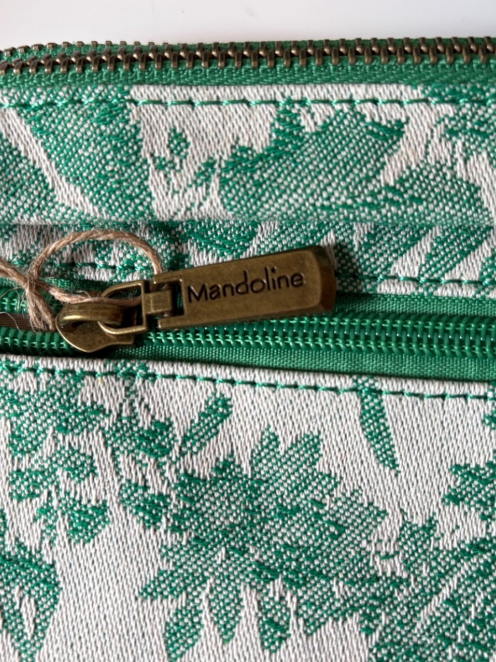 European Mandoline Fabric and Vegan Leather Crossbody Purse NWT - Picture 8 of 10